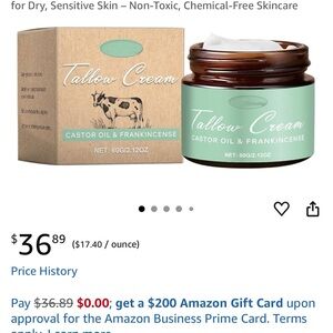 Tallow Cream Castor Oil & Frankincense Skincare